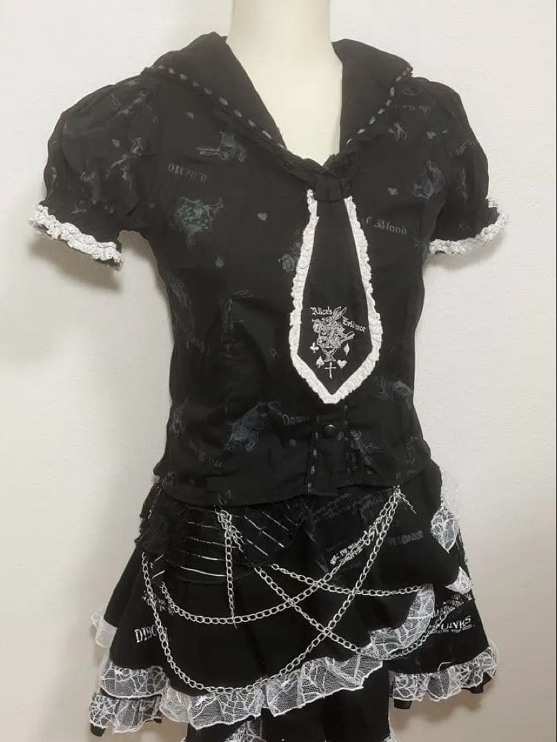 00s archive h.naoto blood エイチナオト 半袖 ブラウス