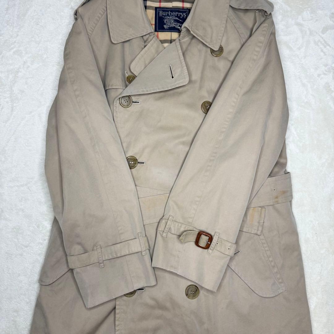 Burberry トレンチコート　ロング　ノバチェック　ベージュ　メンズ　L
