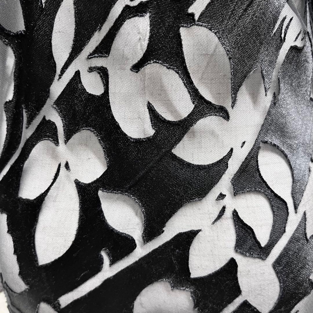 貴重！comme des garconsシアー柄切替オーバーコートmi121