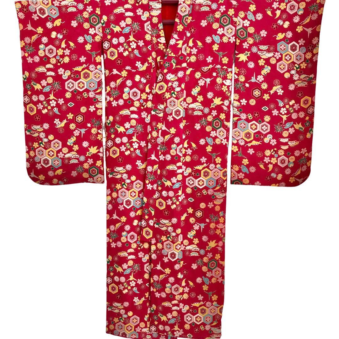 ★レトロ　アンティーク　女の子　子供着物　七五三　7歳 大正ロマン　NO2