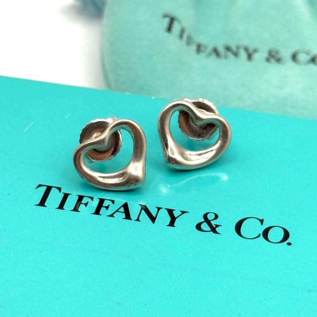 TIFFANY ティファニー　オープンハート ピアス シルバー　925