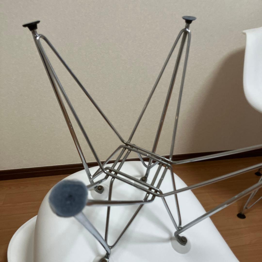 リプロダクト　イームズ　アーム　シェルチェア　ホワイト　2脚セット