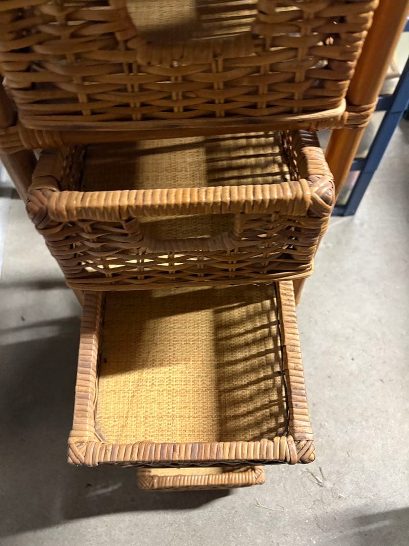 GY0205 籐家具　ラタン家具　10段チェスト　タンス