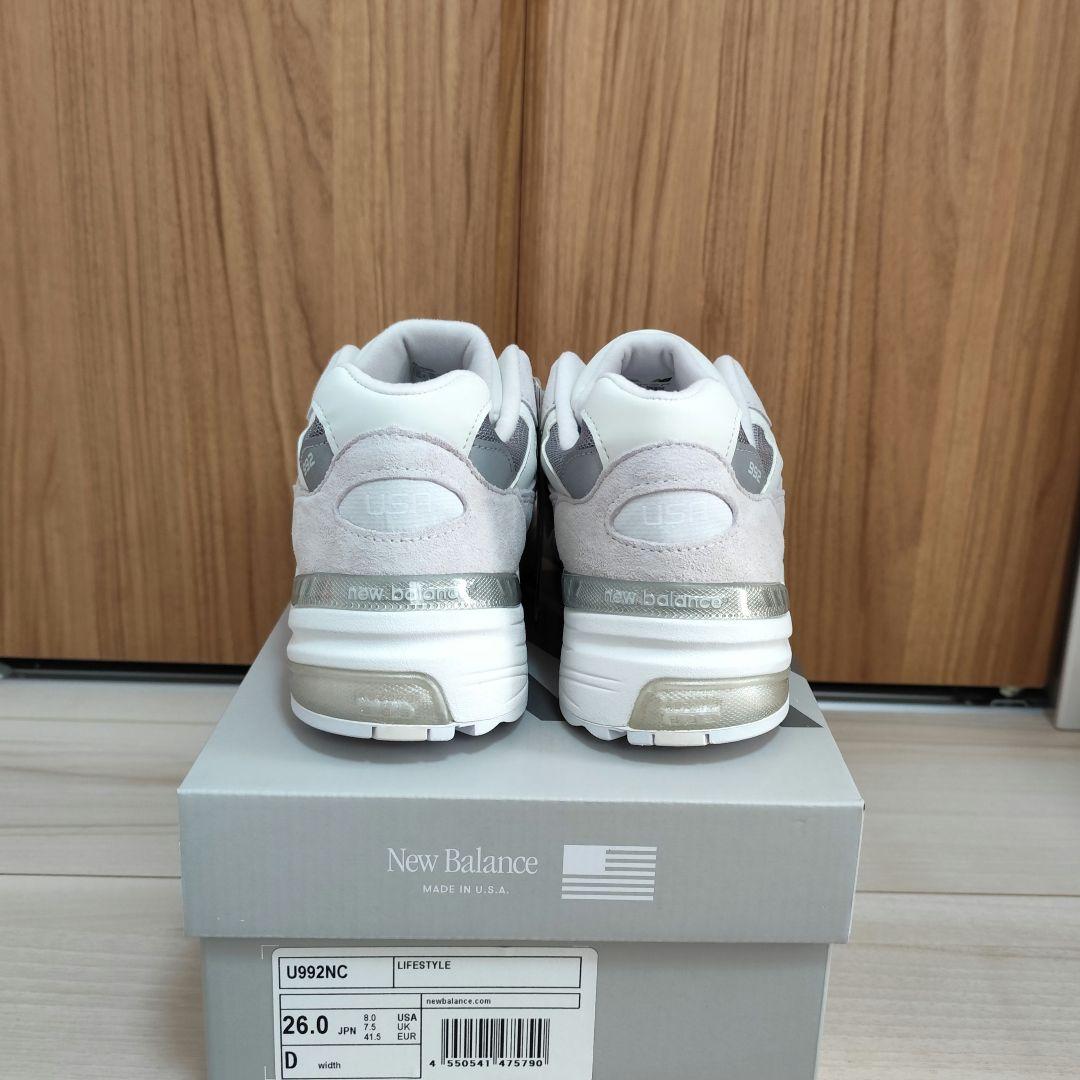 【26cm】 ニューバランス NB U992NC ホワイト 白