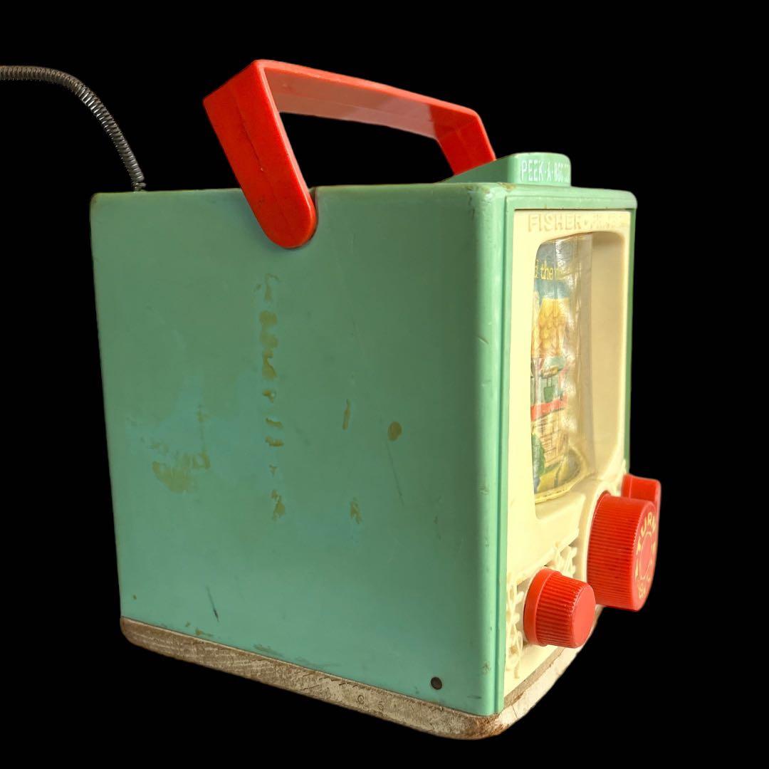 60's vintage「FISHER PRICE」ピーカブー　TV オルゴール
