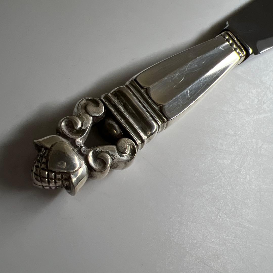 専用希少ジョージジェンセンエコーンケーキナイフ　109g 東Y7-0917⭐︎2F