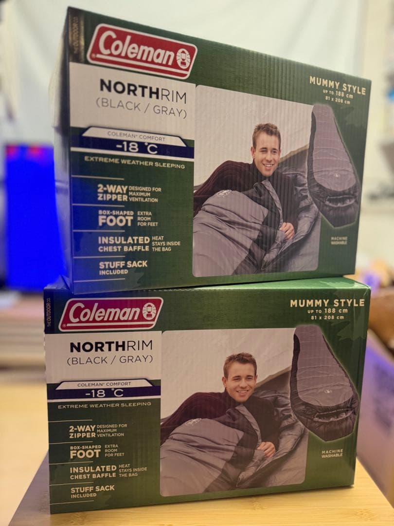 Coleman マミー型 ノースリム 寝袋 Extreme