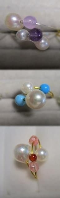 あこや真珠と黄緑色のスワロビーズのピアス他