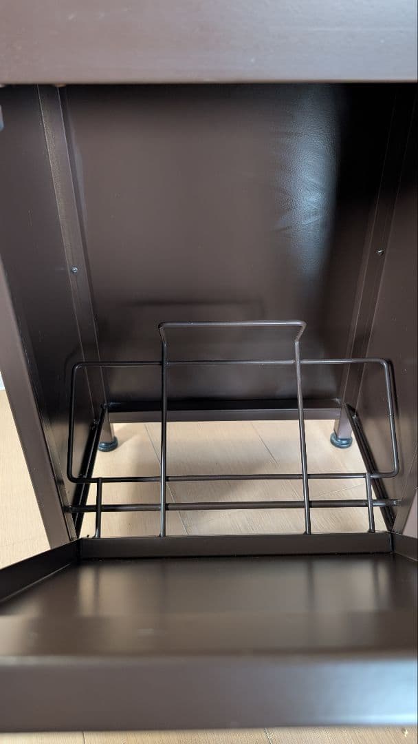 ダストボックス３段（３分別ゴミ箱）幅約34cm奥行約24.5cm高さ約127cm