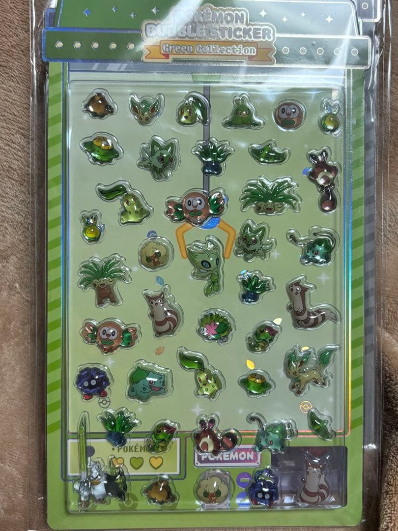 ポケモン立体シール　韓国限定　公式品　ポケモンセンター　バブルステッカー
