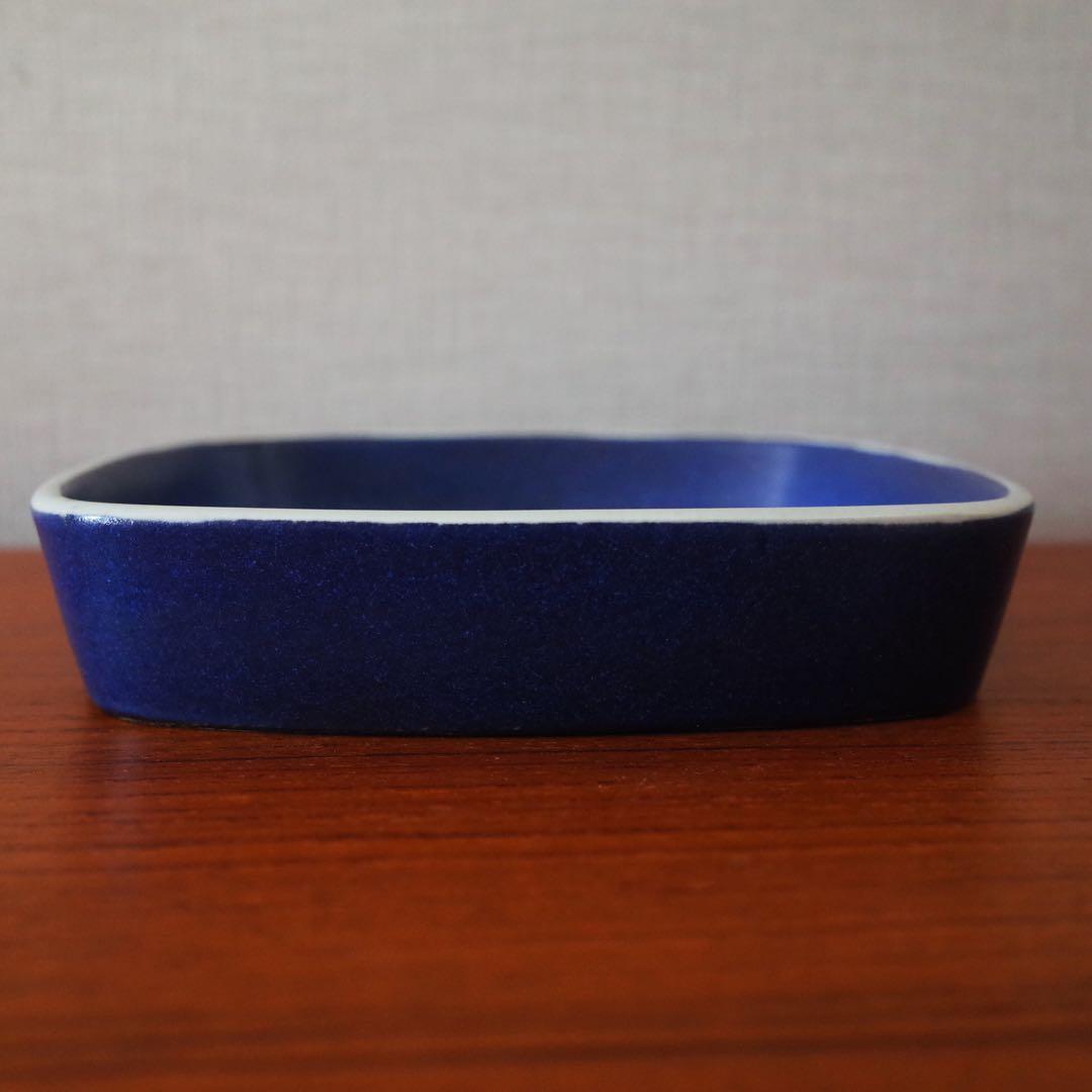 ロイヤルコペンハーゲン／角皿／鳥／ブルーバード／北欧ヴィンテージ食器／デンマーク