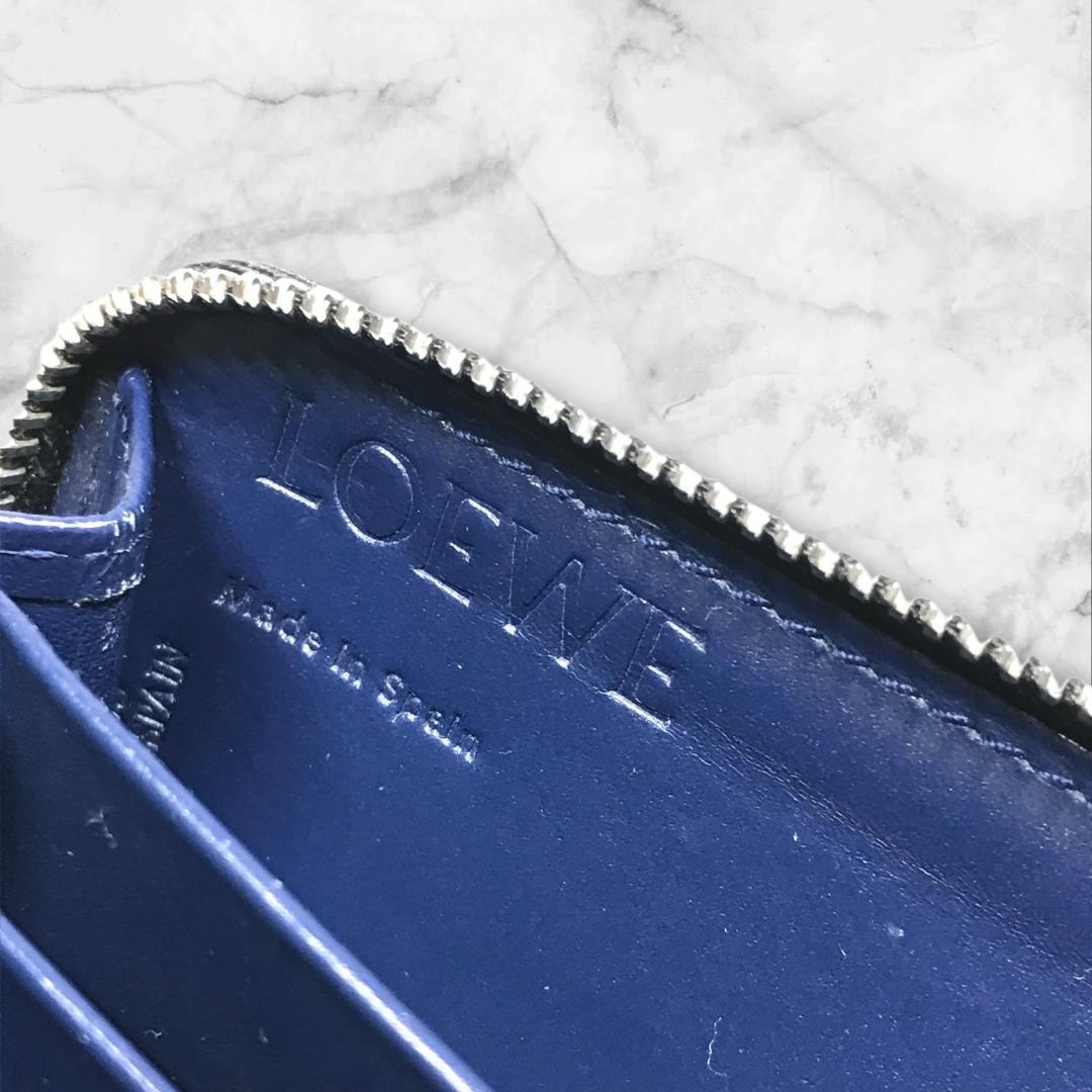 ロエベ LOEWE アナグラム ケース コンパクトウォレット レザー 箱