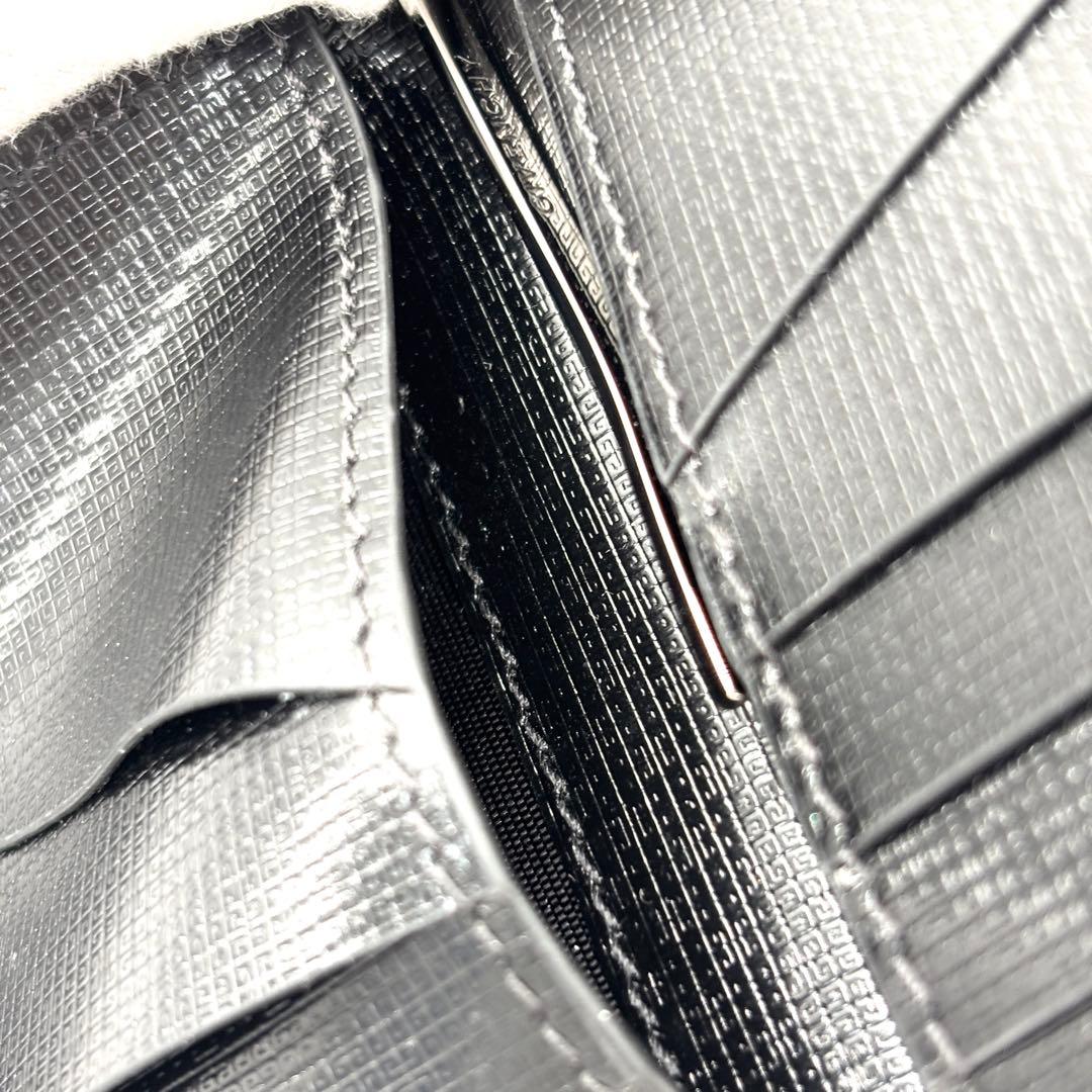 【未使用保管品・付属品完備】ジバンシー マネークリップ ロゴ レザー グリーン