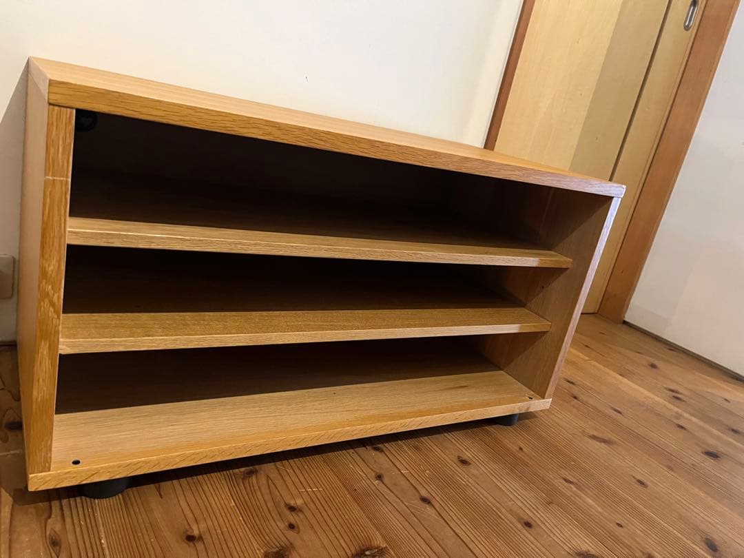 無印良品　廃盤　スタッキングキャビネット・幅82.5cm・オーク材　棚追加