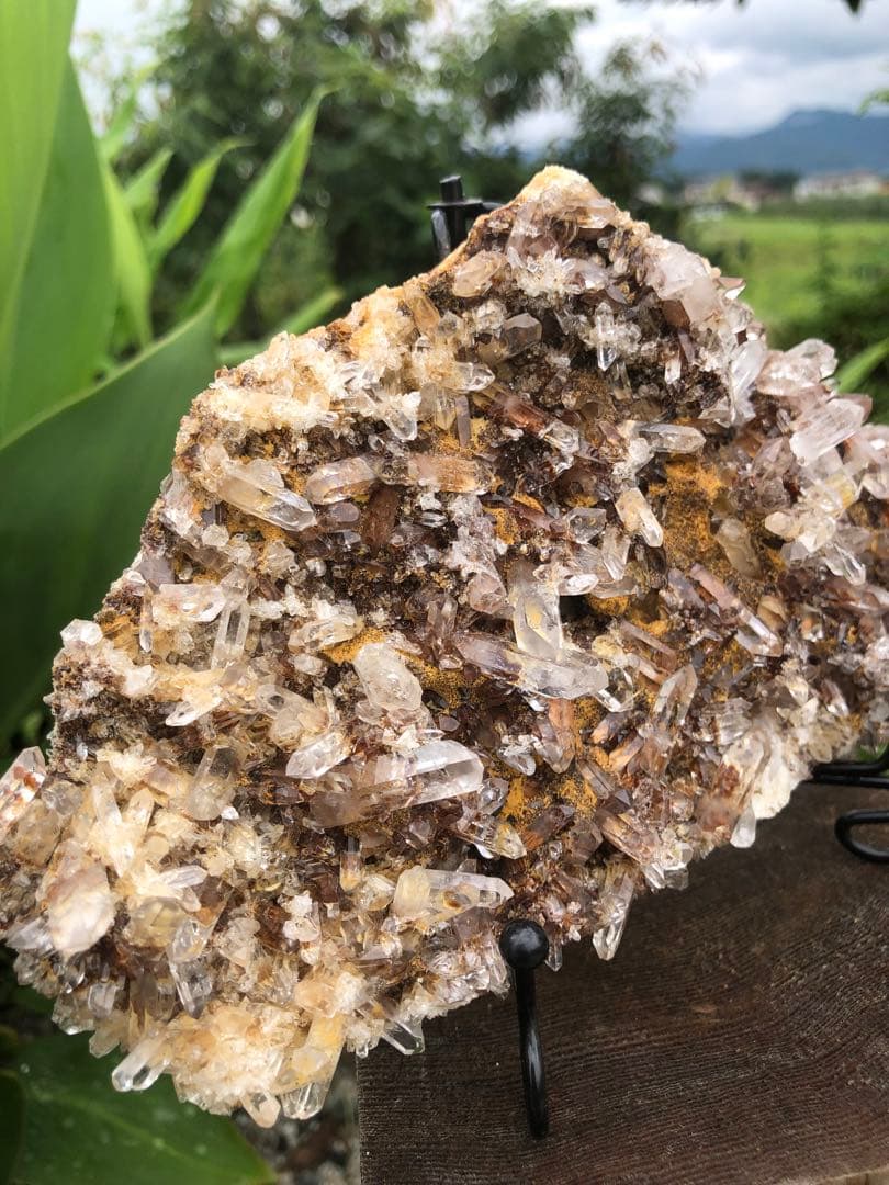 天然石　レア　透明感良く　キラキラ　小さい結晶　水晶クラスター