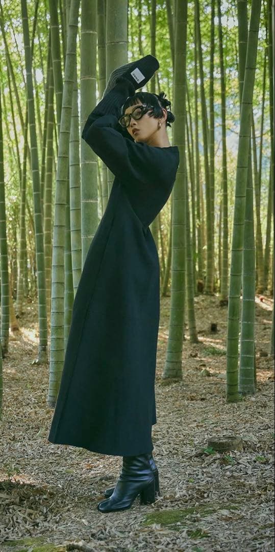 OMMOテントラインワンピース　 TENT LINE KNIT OP 2点