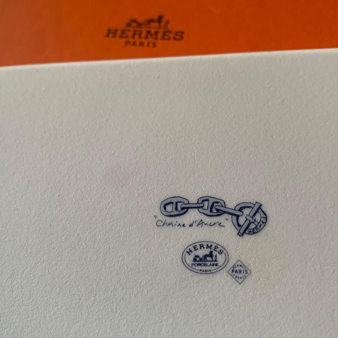 HERMES エルメス シェーヌダンクル スクエアプレート 箱