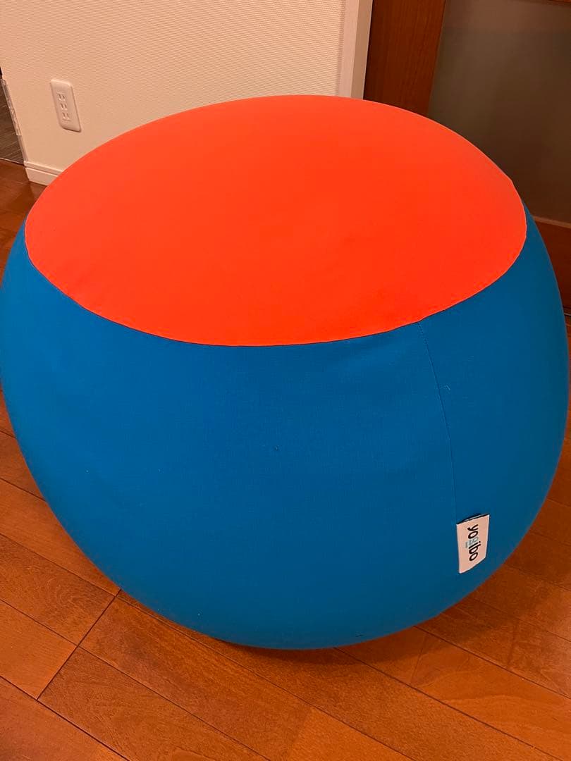 Yogibo Bubbleヨギボー バブル ブルー/オレンジ (替えカバーつき)