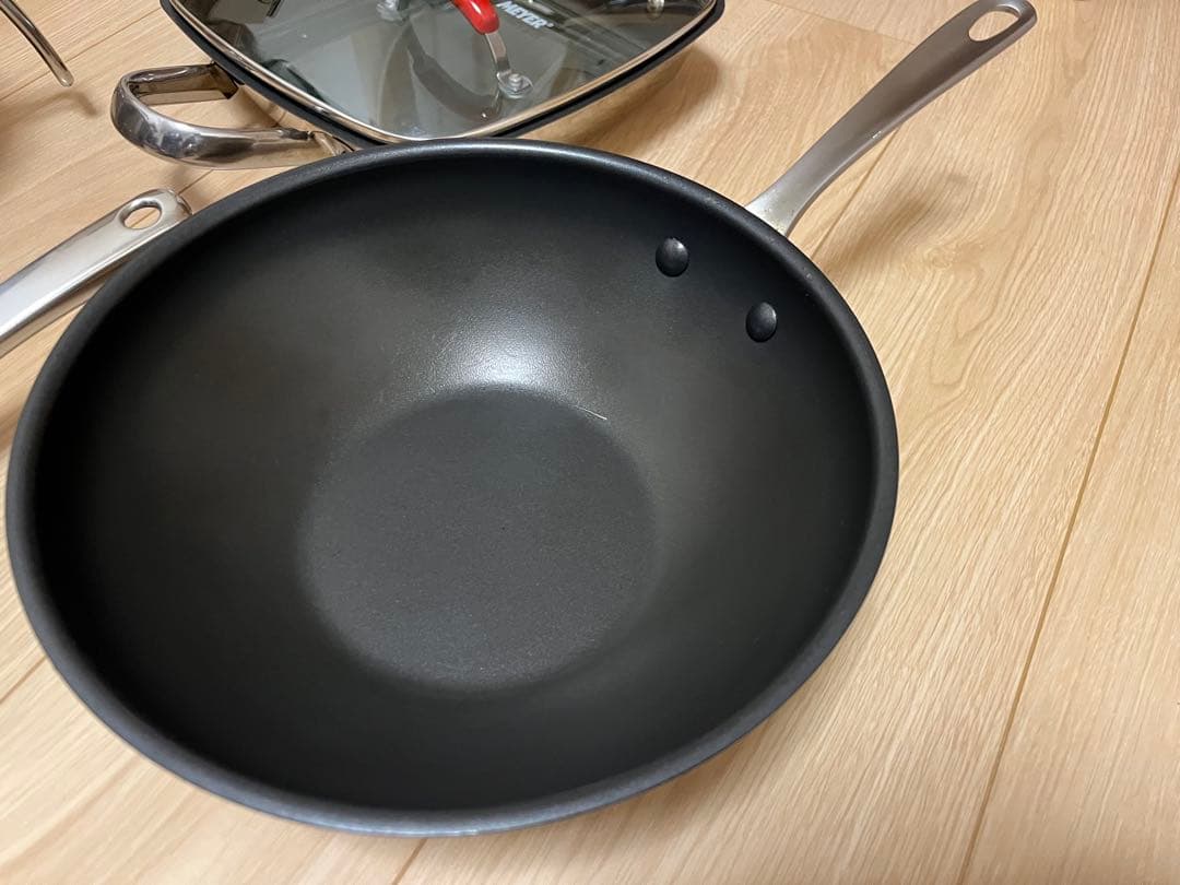 マイヤー調理器具マキシム　セット売りフライパン・鍋・ポット・グリルパン4点セット