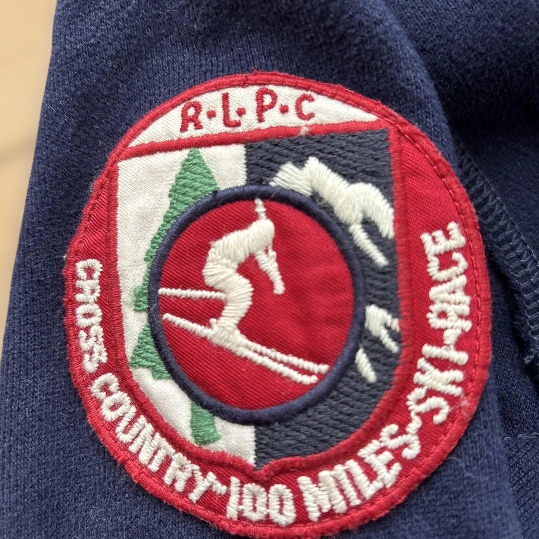 【希少美品】ポロラルフローレン ボアジップパーカー ネイビー Mワッペン スキー