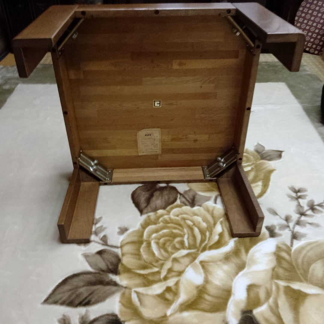 良品！コスガ 木製コンパクトテーブル ブラウン