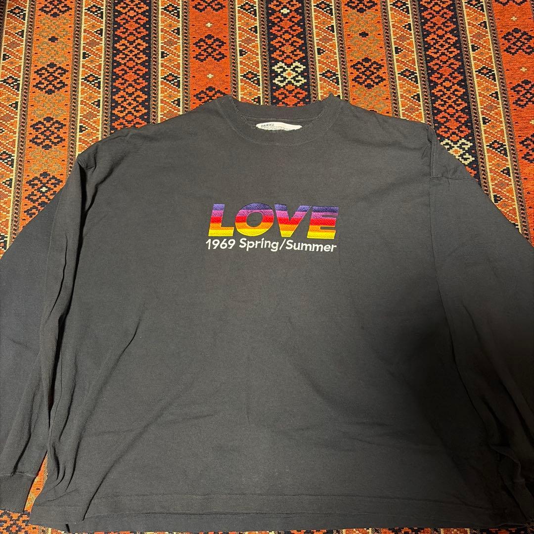 トップス DAIRIKU LOVE Vintage Long Tee 21ss
