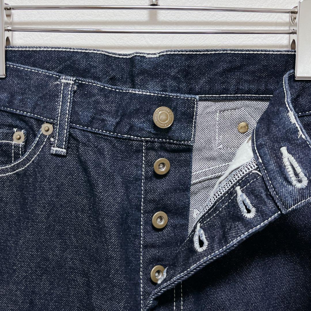 【BRILL ブリル】ボタンフライデニムパンツ/美品/育てるデニム/インディゴ