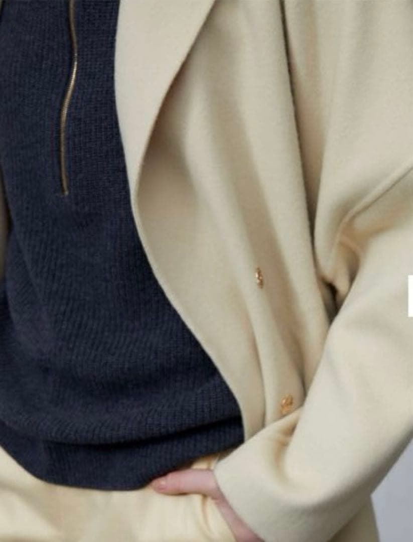 ★新品タグあり★Beige.オーバーサイズチェスターコート Maizeベイジ