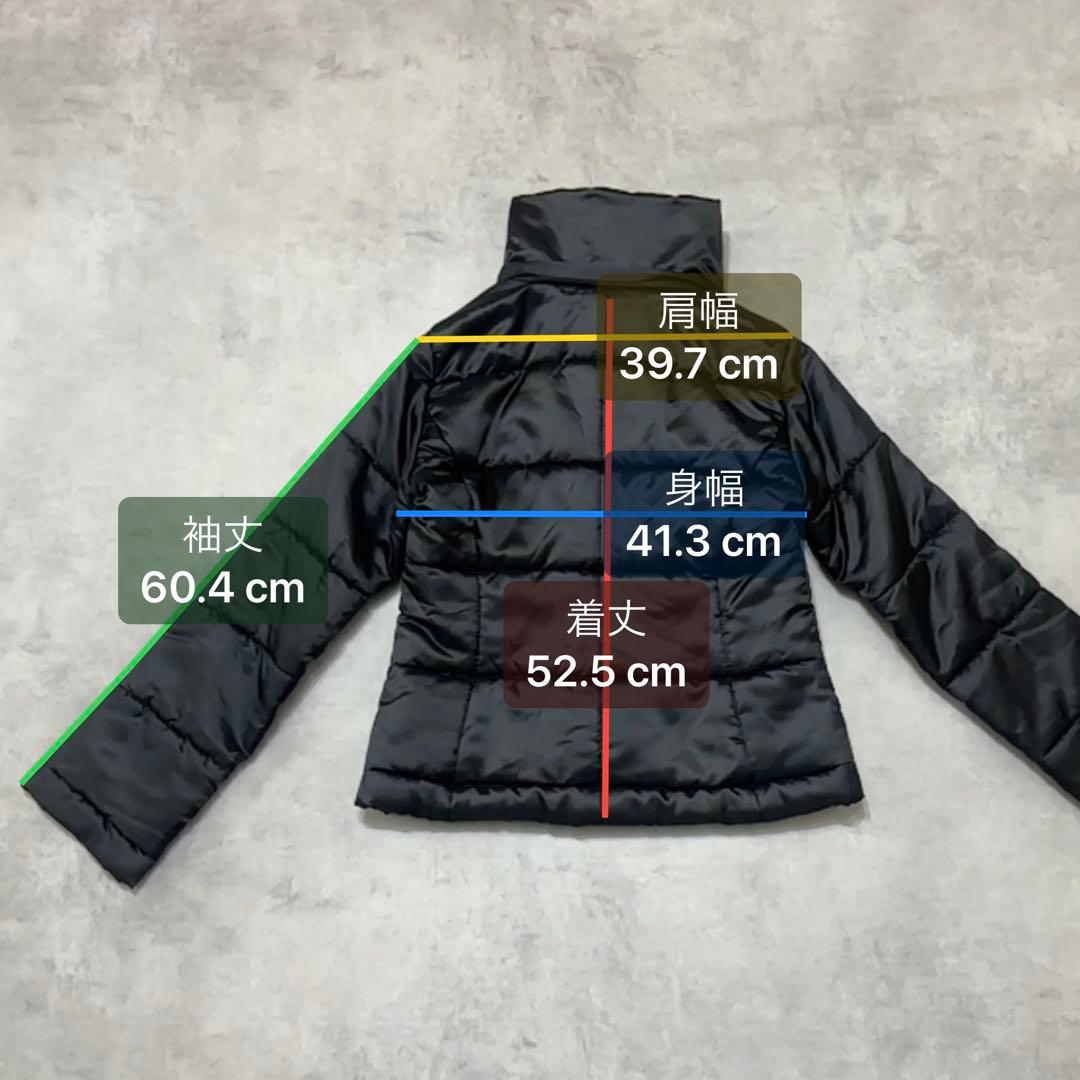平成ギャル y2k　光沢　リアルファー付きダウン　短丈　お兄系　グランジ　黒