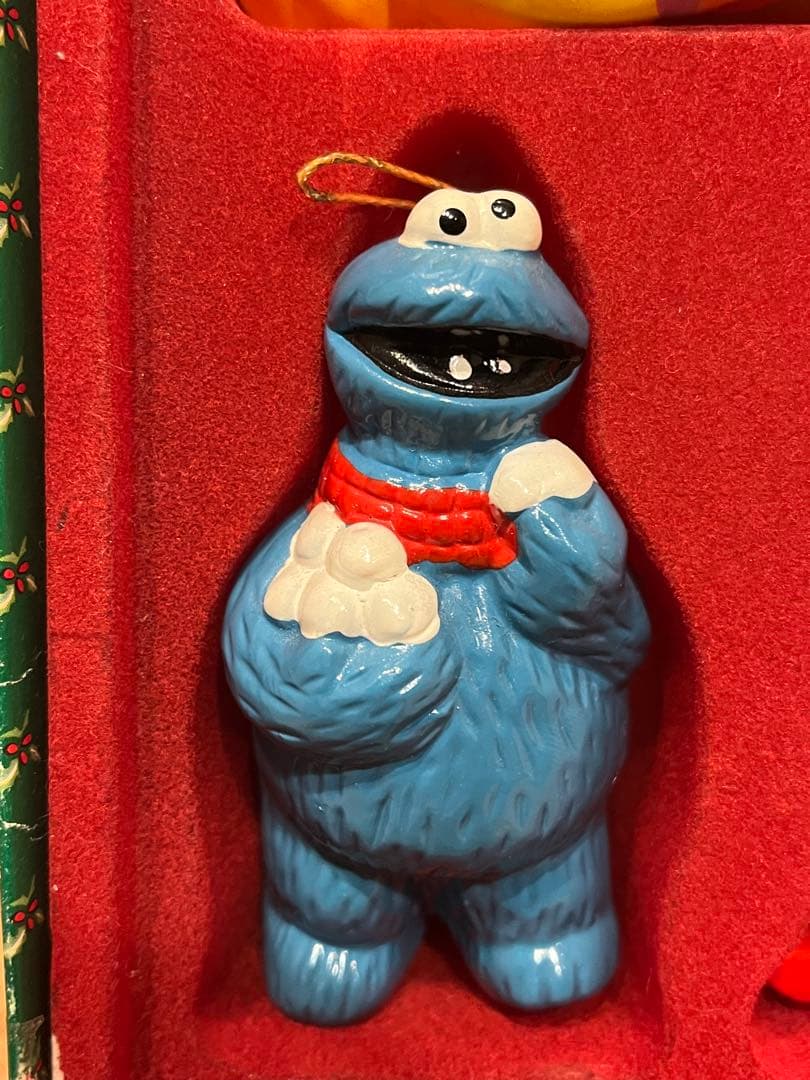 セサミストリート クリスマスオーナメント 陶器