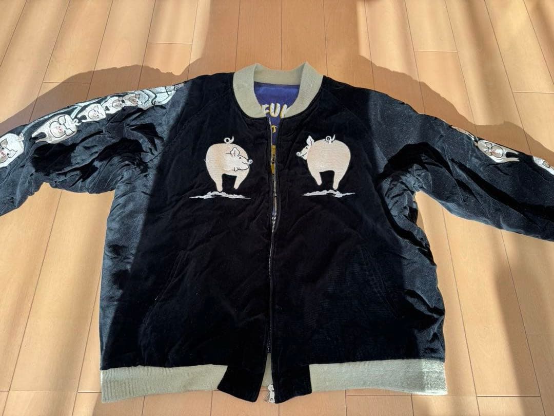 STUDIO D'ARTISAN ステュディオダルチザン スカジャン 七福豚