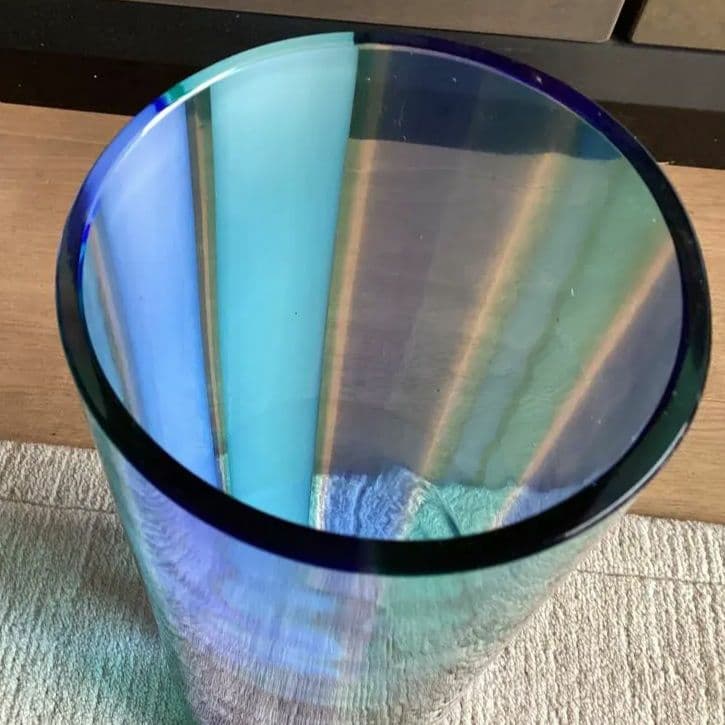 アンティーク　ベネチアンガラス　ムラーノガラス 花瓶 H34cm