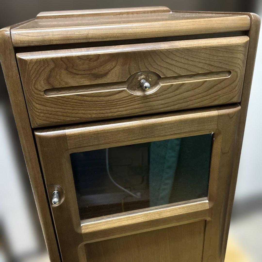 karimoku カリモク 電話台 キャビネット 木製 サイドチェスト 中古