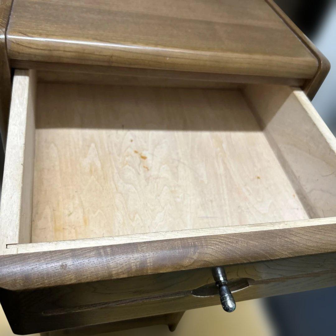 karimoku カリモク 電話台 キャビネット 木製 サイドチェスト 中古