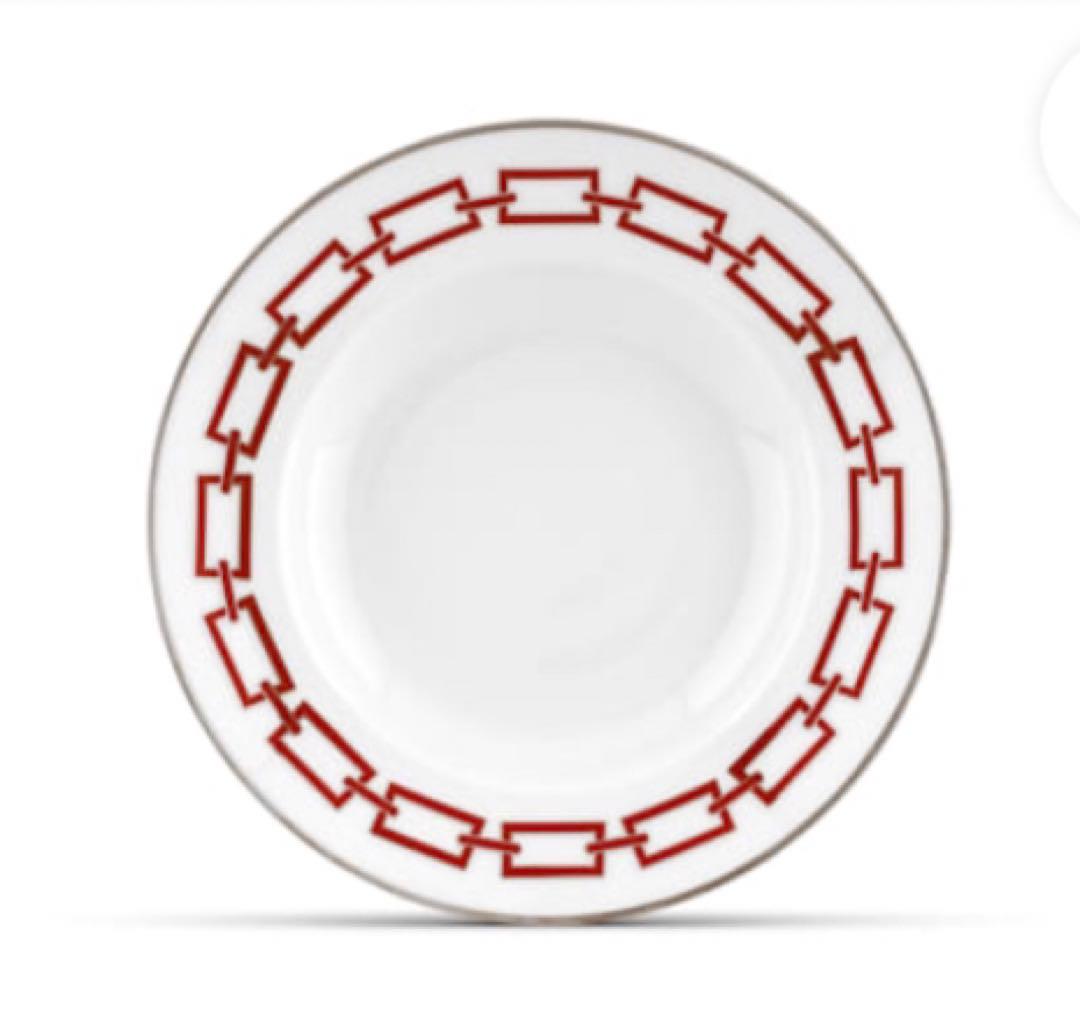 ジノリ　パスタプレート４枚　スカーレット、エメラルド、サファイア、ネーロ