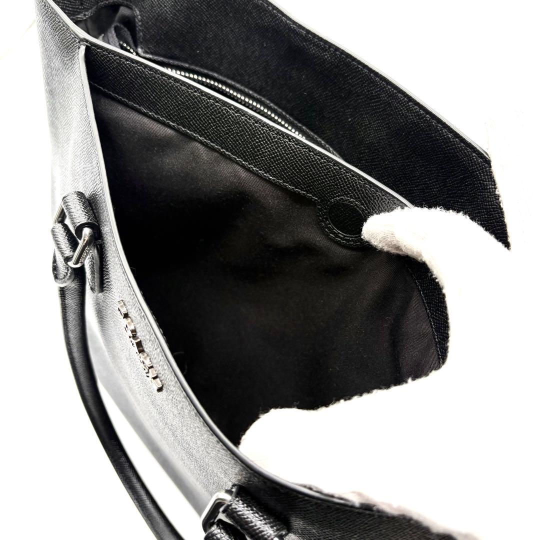 【未使用級】コーチ ベケット ビジネス トートバッグ 2way レザー ブラック