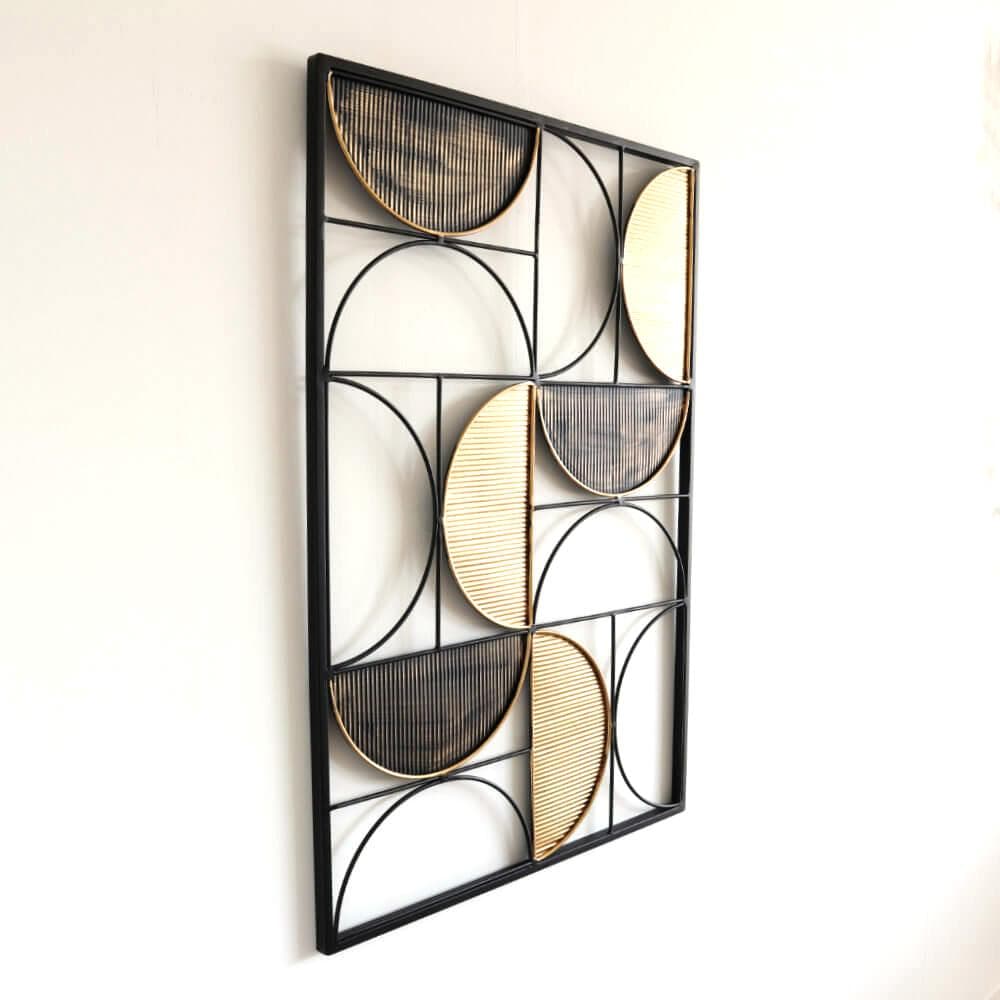 壁飾り レトロ モダン 半円柄