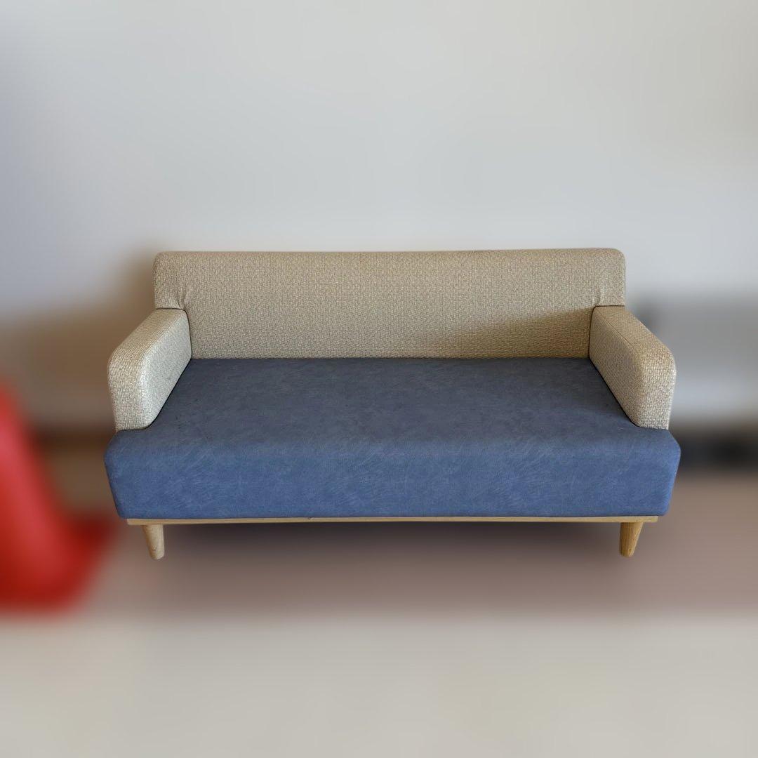 【送料込み】2人掛け ソファ 肘かけ付き