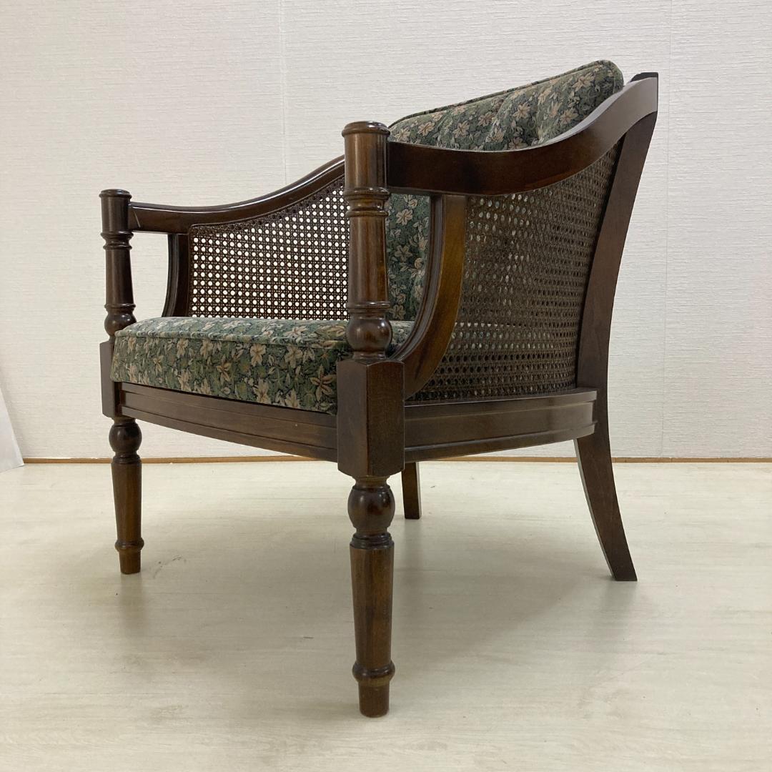 【カリモク】コロニアル　一人掛けソファ　シングルソファ　椅子　２脚セット