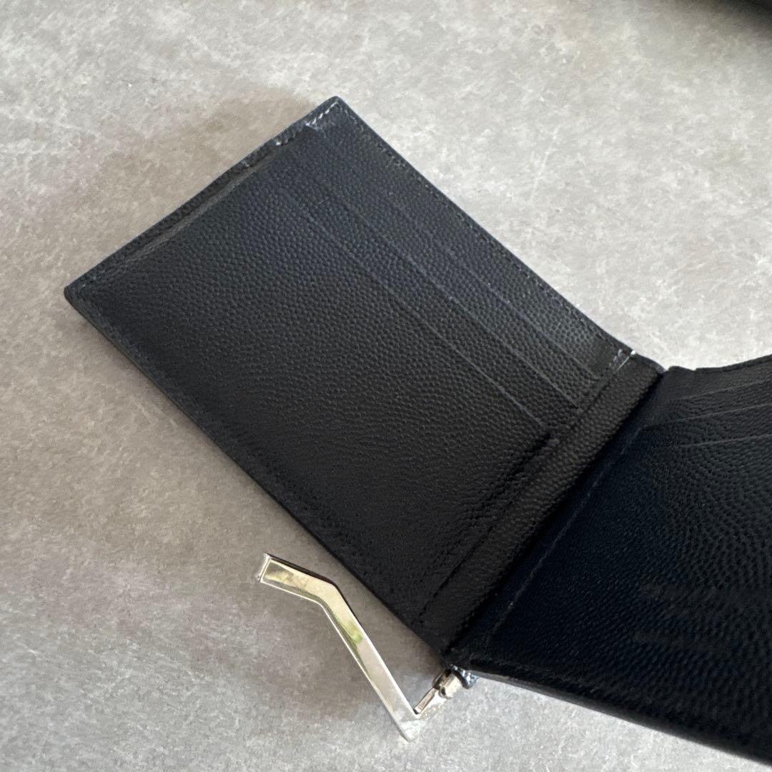 【値下げしました】SAINT LAURENT ネイビー　マネークリップ