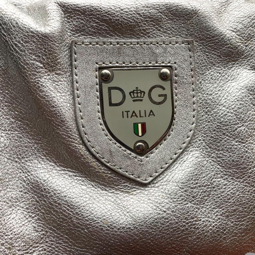 ドルチェアンドガッバーナ　ユニセックス　シルバー ボストンバッグ ラージレザー
