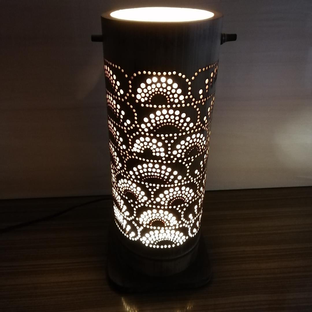 癒し灯火　竹行灯　No23185