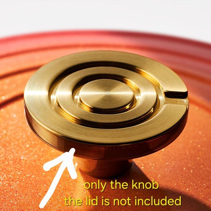 【一番手いいね様】ルクルーゼ 100周年 ツマミ ライト ゴールド 海外