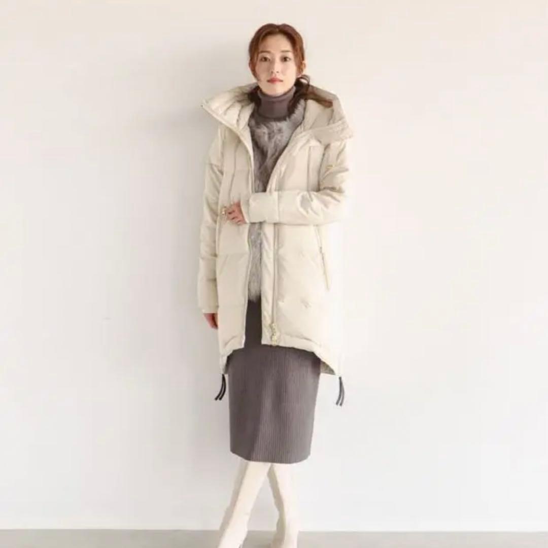 soeur7 サイドジップ　スリットロングダウンコート♡専用♡