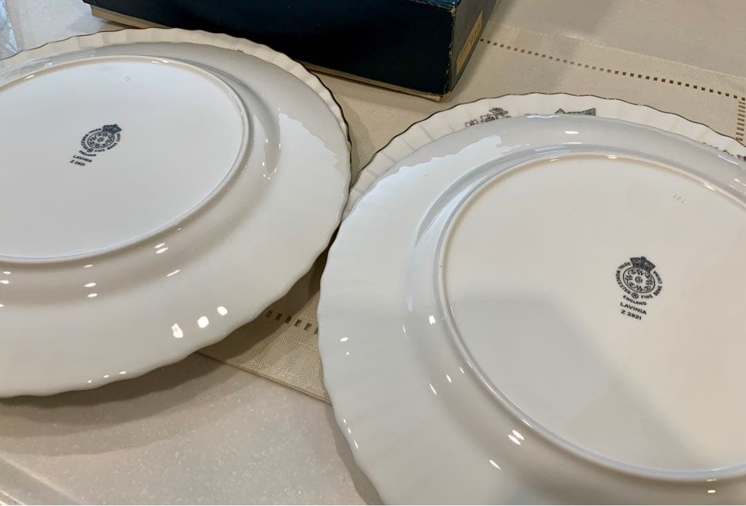 【美品】ロイヤルウースター　ラビニア　ディナープレート　大皿4枚セット