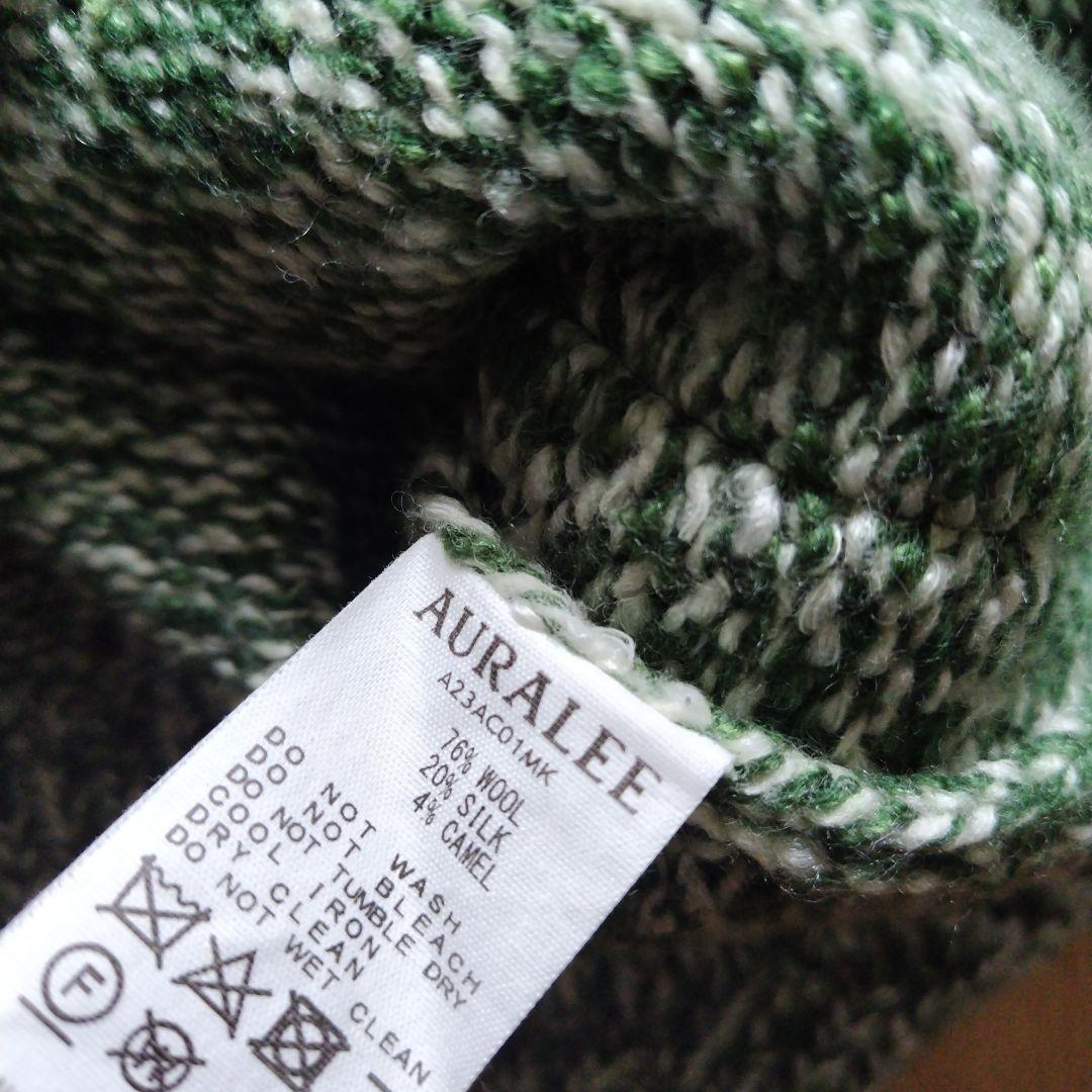 トップス 23AW AURALEE MIX KNIT CARDIGAN 3