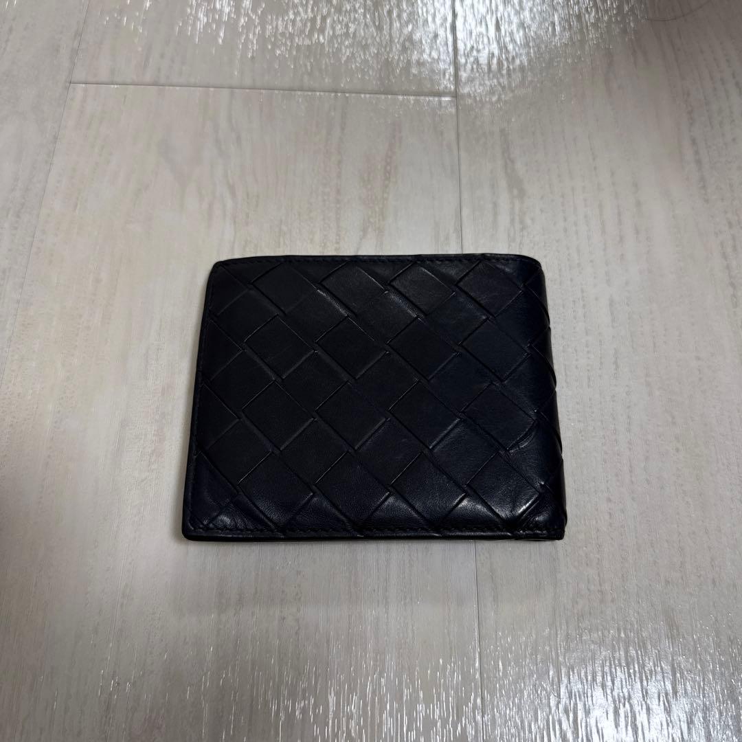 BOTTEGA VENETA 二つ折り財布 編み込みデザイン