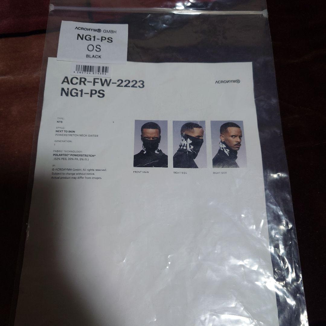 ACRONYM NG1-PS ブラック ネックウォーマー