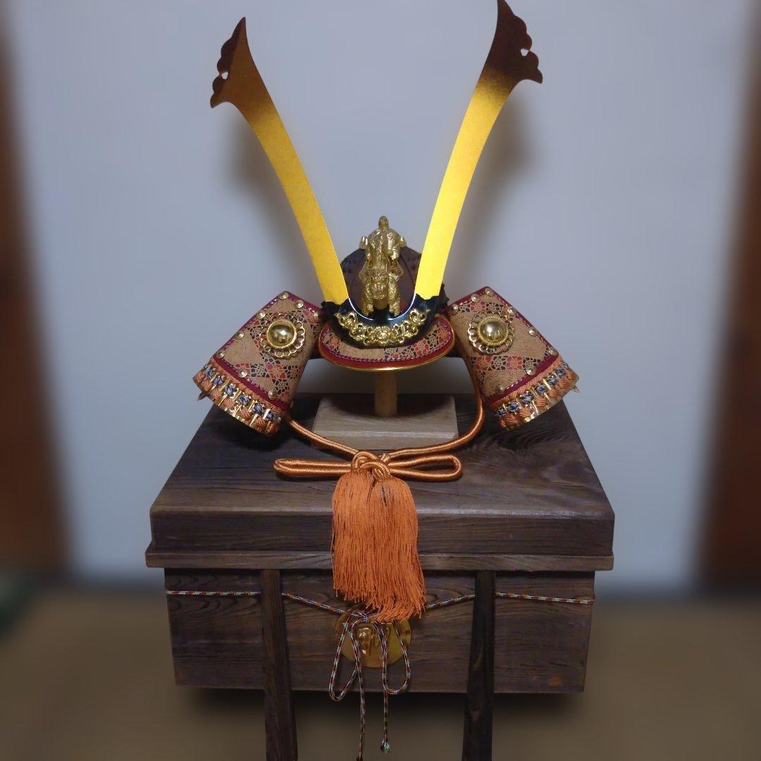 特製 御飾兜 龍玉作 美濃 極上25号兜 木製収納箱付き