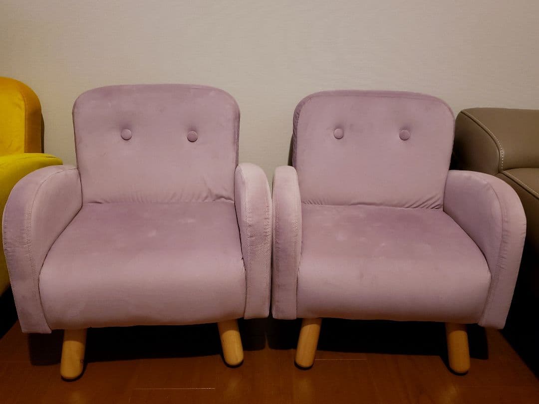 2P ピンク キッズソファ パーソナルソファ 子供 イス 北欧 ミニ 子供用